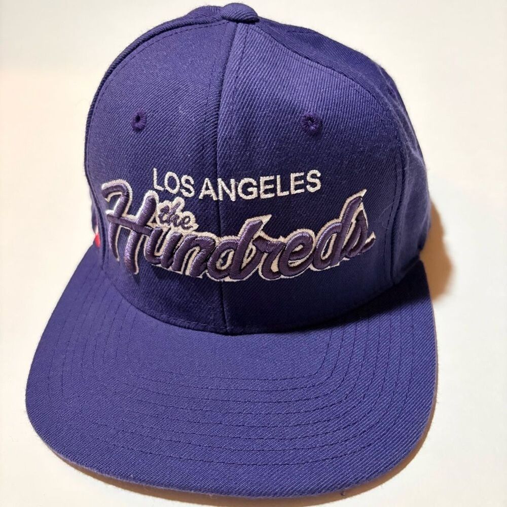 The Hundreds Adam Bomb Snapback Hat Purple LA Streetwear Skate Cap Y2K
